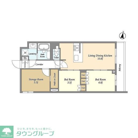 アジールコート練馬中村橋の物件間取画像